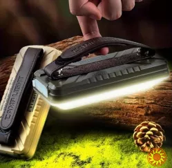Кемпінговий світильник, акумуляторний, багатофункціональний, з функцією power bank, 10000 мАг, до 10 годин роботи