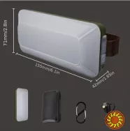 Кемпінговий світильник, акумуляторний, багатофункціональний, з функцією power bank, 10000 мАг, до 10 годин роботи