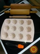 качалка для тесту 3 шт., силіконова форма для тесту, щітка кондитерська силіконова 200 грн.