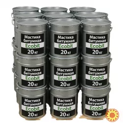 Мастика битумная ведро 3, 0 кг БИТЭЛАСТ - БИТУМНЫЙ Ecobit ДСТУ Б В.2.7-108-2001