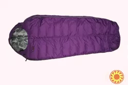 Пуховый спальный мешок кокон на рост до 195 см. Экстрим вариант.