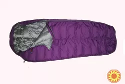 Пуховый спальный мешок кокон на рост до 195 см. Экстрим вариант.