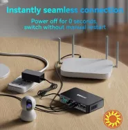 Міні UPS 18000mAh з регульованою напругою та вбудованим блоком живлення