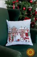Новорічна подушка – красивий декор для створення святкової атмосфери.