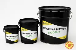 Мастика битумная ведро 25, 0 кг БИТЭЛАСТ - БИТУМНЫЙ Ecobit ДСТУ Б В.2.7-108-2001