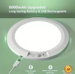 Розумний LED-світильник з датчиком руху та дистанційним керуванням 10+ годин роботи, акумулятор 8000 мАг