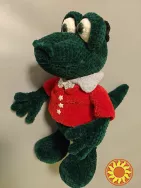 Крокодил іграшка м'яка в'язана зелена сувенір подарунок hand made ручна робота