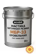 Битумная резина МБР-33 Ecobit ГОСТ 30693-2000 Кровельная изоляционная 20 кг