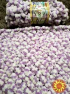 Плед покривало дитячий в'язаний з пряжі Alize Puffy color ручної роботи Handmade