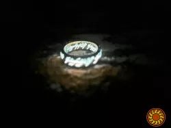 Двустороннее кольцо Властелина колец со светящимися рунами