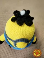 м'яка дитяча в'язана іграшка міньон Стюарт із мультфильма