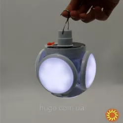 Універсальний кемпінговий ліхтар-лампа BL-2029, 14х12см / Акумуляторний ліхтар на сонячній батареї.