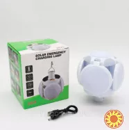 Універсальний кемпінговий ліхтар-лампа BL-2029, 14х12см / Акумуляторний ліхтар на сонячній батареї.