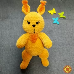 вязана іграшка білка білочка дитяча плюшева на подарунок