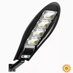 Сонячний вуличний ліхтар 168 LED із пультом, датчиком руху та сонячною панеллю