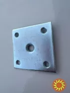 Пластина кріплення ніжки столу металеве 46х46х2 хМ 8 пряме