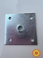 Пластина кріплення ніжки столу металеве 46х46х2 хМ 8 пряме