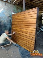 Забор из дерева. `Броневик` Днепр.