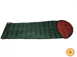 Облегчённый пуховый спальный мешок одеяло с капбшоном на рост до 192 см.