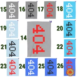 Рушник з принтом 404