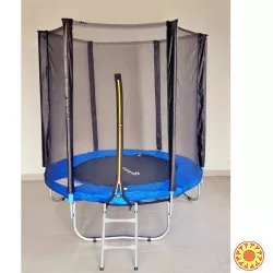 Детский батут 183см голубой JustFun