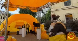 Палатка надувная тент для уличного маркетинга, рекламы возведение 5-15 мин