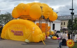 Палатка надувная тент для уличного маркетинга, рекламы возведение 5-15 мин