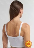 Жіночий білий топ на широких бретелях "Basic New" (арт. LTPK 700/15/01)