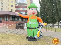 Наружная реклама человек надувной 3D копии товаров, персонажей, животных 3.4 м