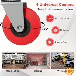 Складне роликове крісло-лежак для ремонту авто