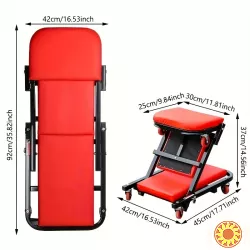 Складне роликове крісло-лежак для ремонту авто