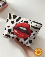 Косметичка містка з яскравим принтом