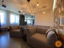 БЕЗ% для покупця, дворівнева квартира видно Дніпро Лавру Київ, 6-окремих кімнат