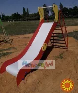 Дитяча гірка вулична металева