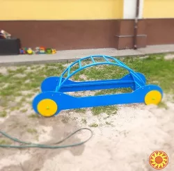 Дитяча гірка вулична металева