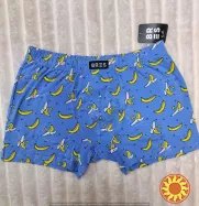 Чоловічі блакитні боксери BRES з принтом бананів (арт. MSHK 304/03/136)