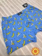 Чоловічі блакитні боксери BRES з принтом бананів (арт. MSHK 304/03/136)