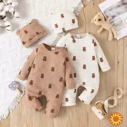 Комплект для немовля: комбінезон + шапочка