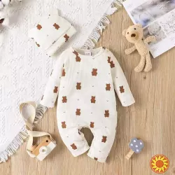 Комплект для немовля: комбінезон + шапочка