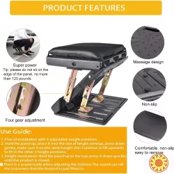 4-рівнева Підставка для Ніг у Машину та Офіс.