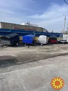 Купить новый прицеп Днепр-201 и другие мод.тент и брызговики в комплекте