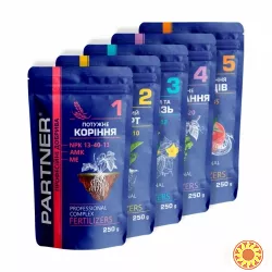 Набір мінеральних мiкродобрив 5 шт по 250 г. ДОБРИВА.