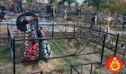 Огородження на могилу у Дніпрі.