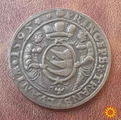 Талер 1595 року Баторій (Середньовіччя). Копія.