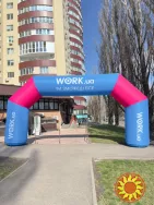 Надувная арка уличная реклама Надувной старт финиш Акции презентации