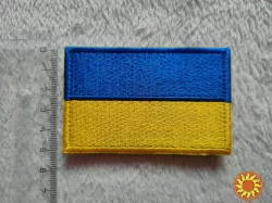 Нашивка на липучке Флаг Украины на одежду