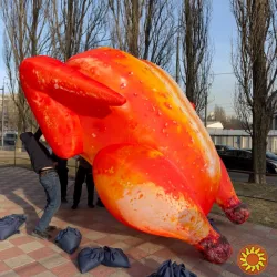 Наружная реклама надувная мобильная Привлечение покупателей 3.4 м