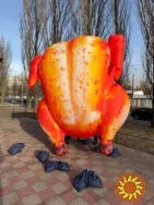 Наружная реклама надувная мобильная Привлечение покупателей 3.4 м