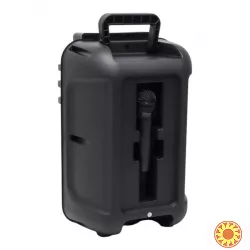 Портативна колонка ZQS10101 блютуз з 2 мікрофонами караоке (1 провідний та 1 бездротовий), 45см