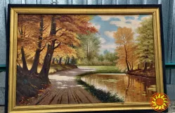 Картина маслом, рад. художника, 1970-х р.- Осінь у лісі.Обмін